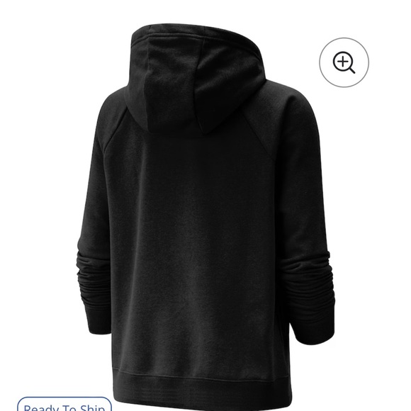 Canada Soccer Nike Women's Varsity Raglan Tri-Blend Pullover Hoodie Black Small - Picture 3 of 3